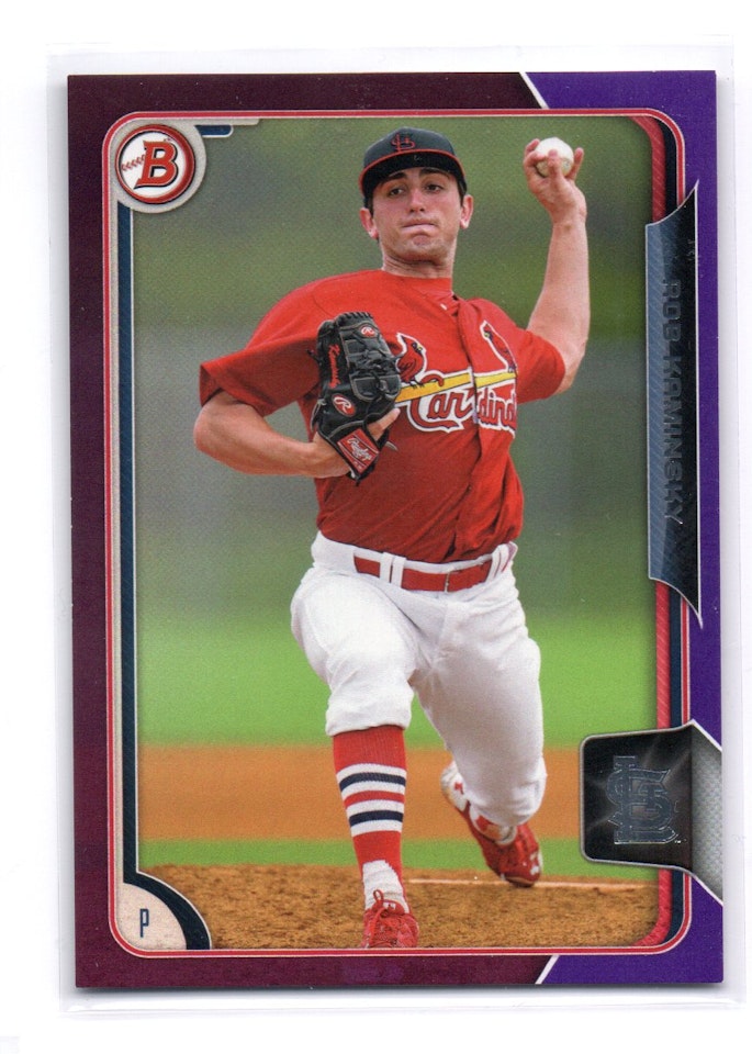 2015 Bowman Prospects Purple #BP123 Rob Kaminsky (15-X60-MLBCARDINALS)