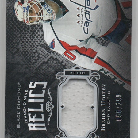 2017-18 Black Diamond Diamond Mine Relics #DMBH Braden Holtby (40-X216-CAPITALS)