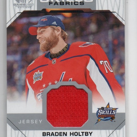 2018-19 SP Game Used '18 All Star Skills Fabrics #ASBH Braden Holtby (30-X49-CAPITALS)