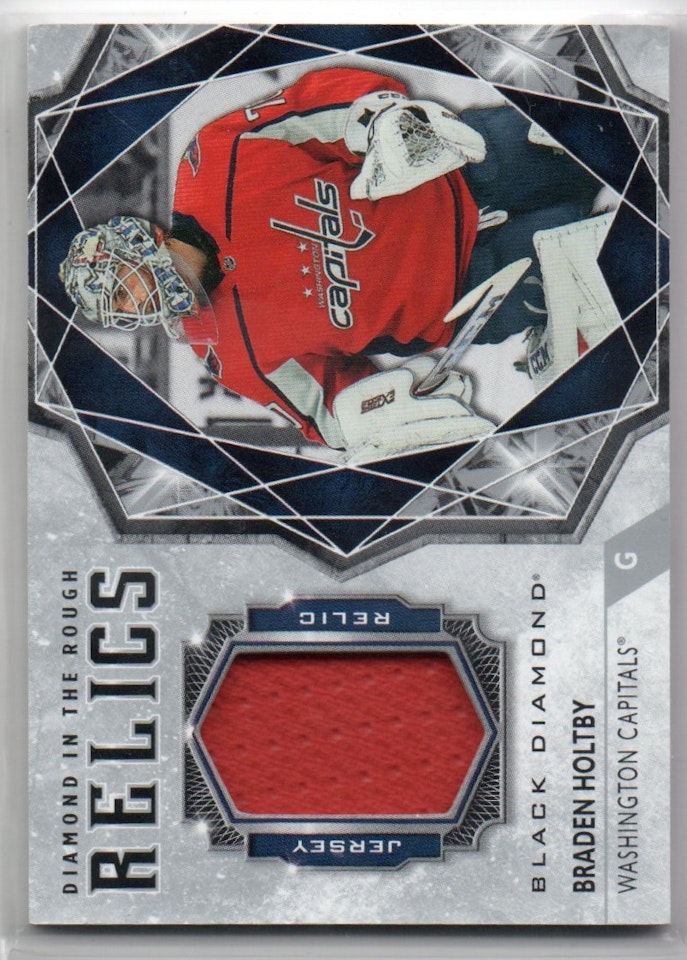 2019-20 Black Diamond Diamond in the Rough Relics #DRBH Braden Holtby (50-X225-CAPITALS)
