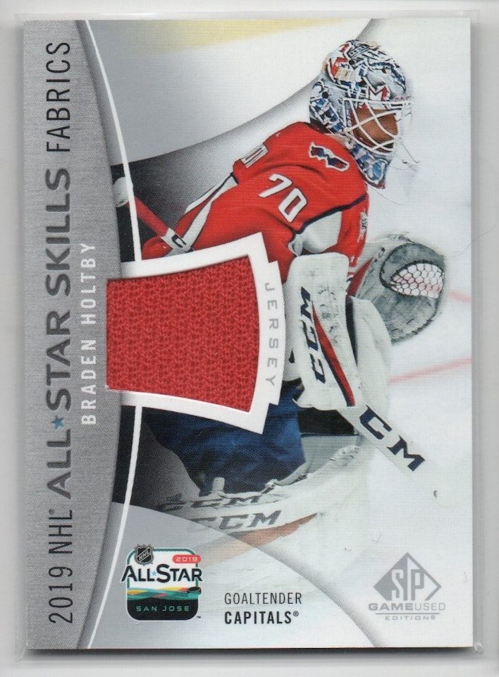 2019-20 SP Game Used '19 All Star Skills Fabrics #ASBH Braden Holtby (40-X224-CAPITALS)