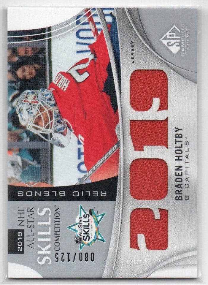 2019-20 SP Game Used '19 All Star Skills Relic Blends #ASRBBH Braden Holtby (40-X264-CAPITALS)