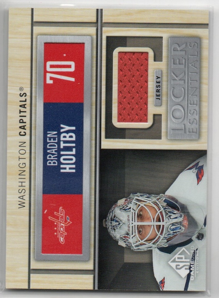 2019-20 SP Game Used Locker Essentials #LEBH Braden Holtby A (40-X265-CAPITALS)