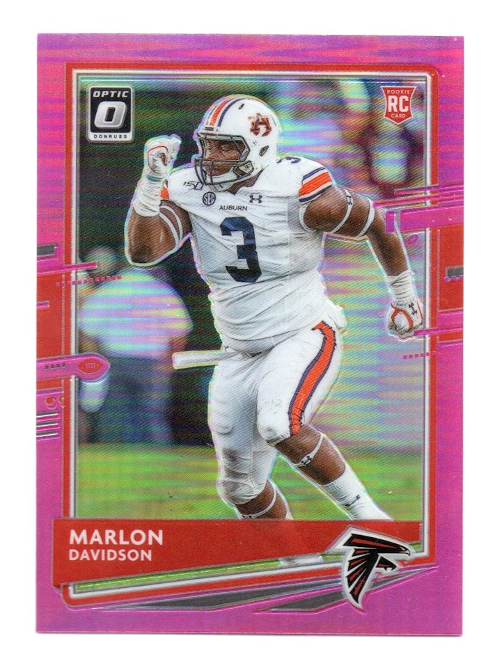 2020 Donruss Optic Pink #135 Marlon Davidson (20-X60-NFLFALCONS)