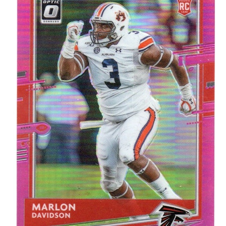 2020 Donruss Optic Pink #135 Marlon Davidson (20-X60-NFLFALCONS)