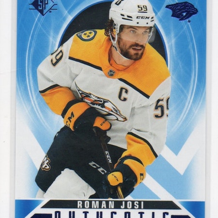 2020-21 SP Authentic Profiles Blue #AP15 Roman Josi (10-X193-PREDATORS)