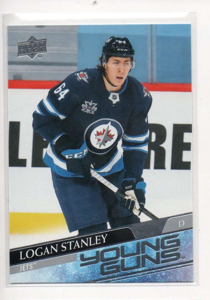 2020-21 Upper Deck #703 Logan Stanley YG RC (30-X205-NHLJETS)