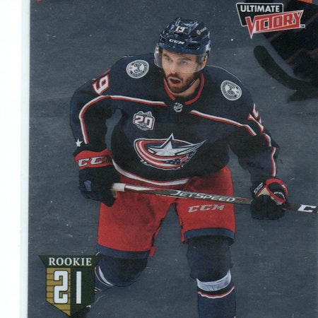 2020-21 Upper Deck Ultimate Victory #UV30 Liam Foudy (10-X68-BLUEJACKETS)