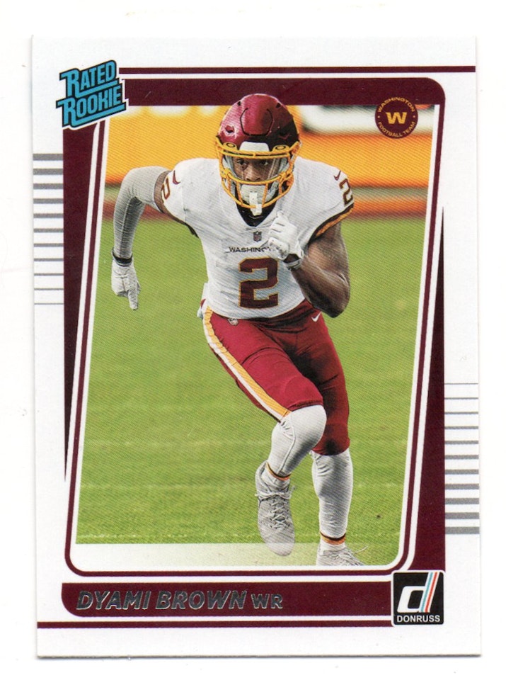 2021 Donruss #278 Dyami Brown RR RC (10-X64-NFLREDSKINS)