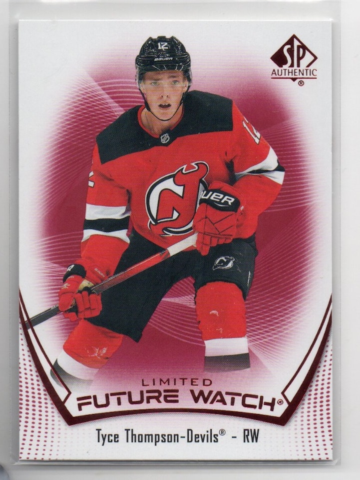2021-22 SP Authentic Limited Red #118 Tyce Thompson FW (12-X197-DEVILS)