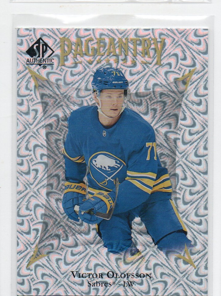 2021-22 SP Authentic Pageantry #P35 Victor Olofsson (10-X197-SABRES)