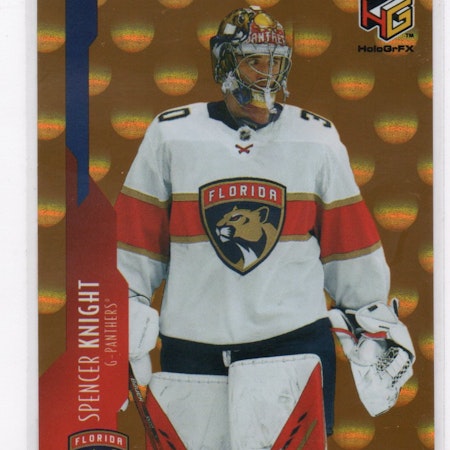 2021-22 Upper Deck HoloGrFx Rookies Gold #HG12 Spencer Knight (50-X56-NHLPANTHERS)
