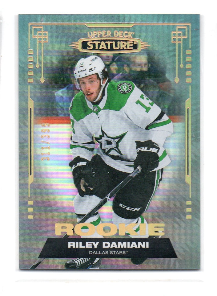 2021-22 Upper Deck Stature #136 Riley Damiani RC (20-X52-NHLSTARS)