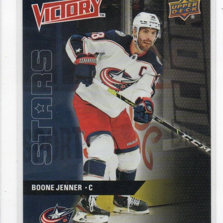 2021-22 Upper Deck Victory Stars #VS9 Boone Jenner (10-X68-BLUEJACKETS)