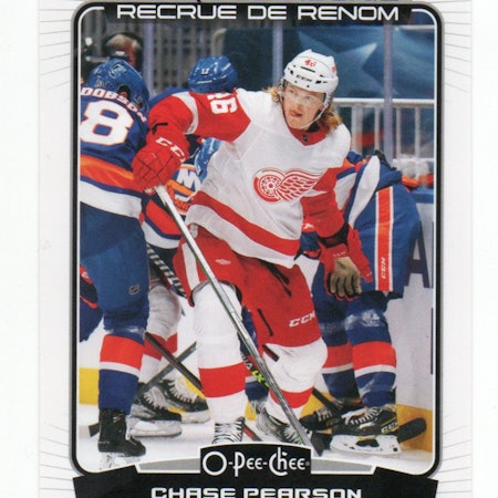 2022-23 O-Pee-Chee #590 Chase Pearson RC (10-446x6-REDWINGS)