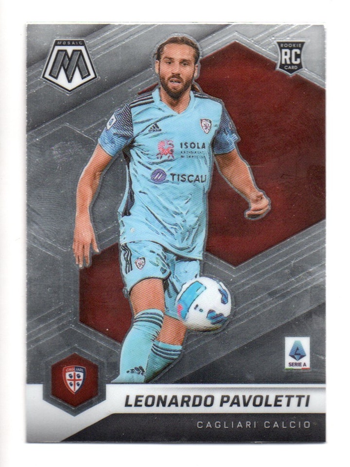 2021-22 Panini Mosaic Serie A #47 Leonardo Pavoletti (10-X61-SOCCERCAGLIARI)