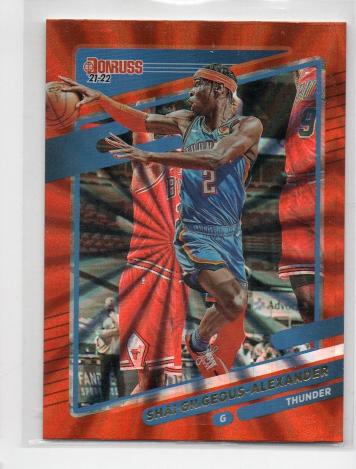 2021-22 Donruss Holo Orange Laser #23 Shai Gilgeous-Alexander (20-X178-NBATHUNDER)