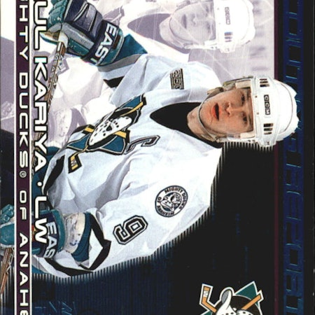 2000-01 Aurora Scouting Reports #1 Paul Kariya (15-X187-DUCKS)