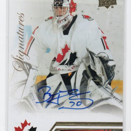 2013-14 Upper Deck Team Canada Autographs #14 Braden Holtby E (150-X164-CAPITALS)