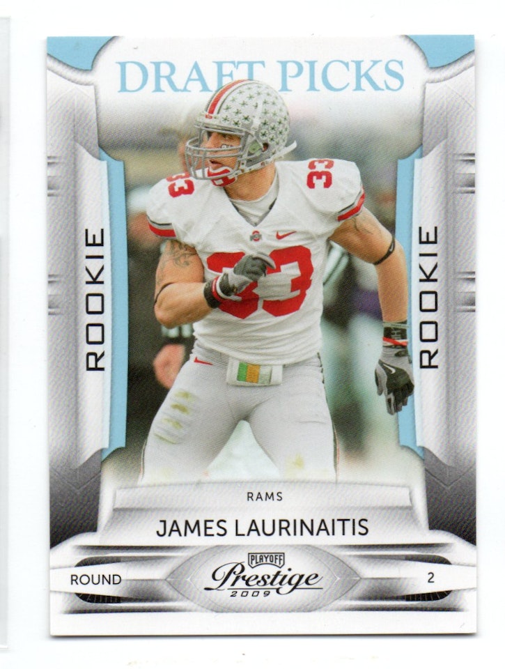 2009 Playoff Prestige Draft Picks Light Blue #148 James Laurinaitis (20-X164-NFLRAMS)