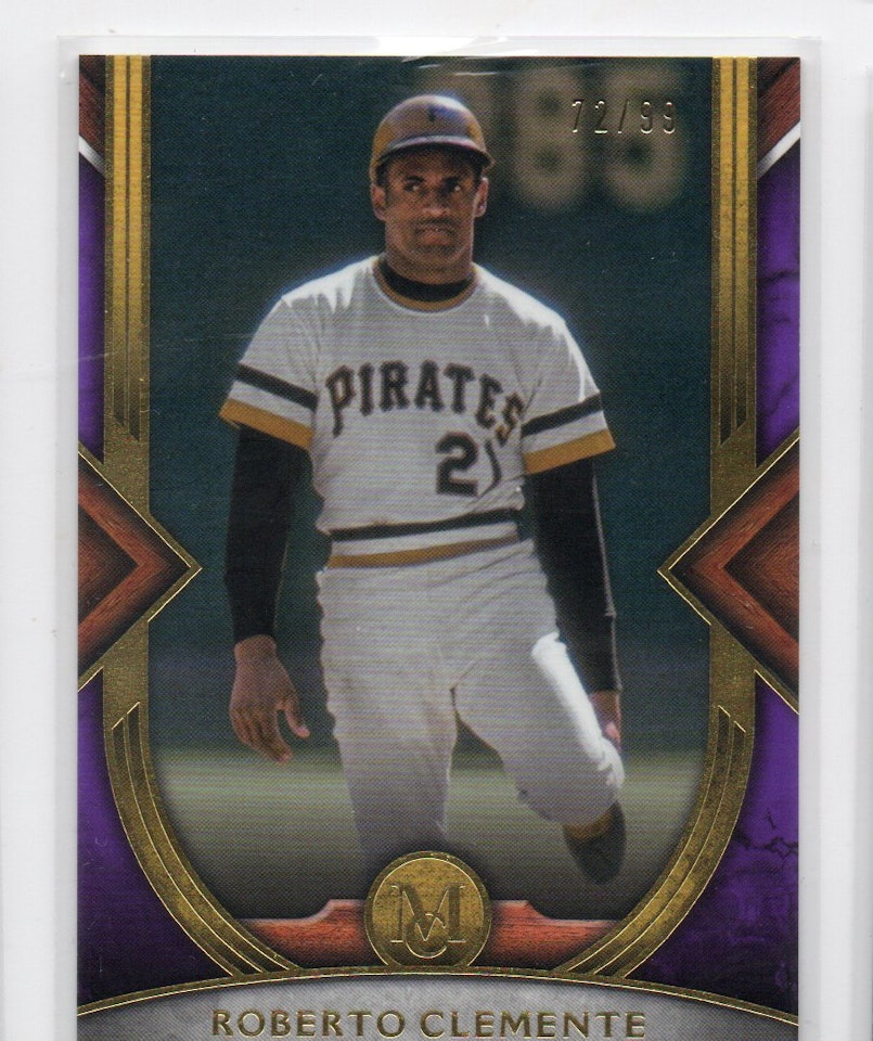 2022 Topps Museum Collection Amethyst #89 Roberto Clemente (100-X178-MLBPIRATES)