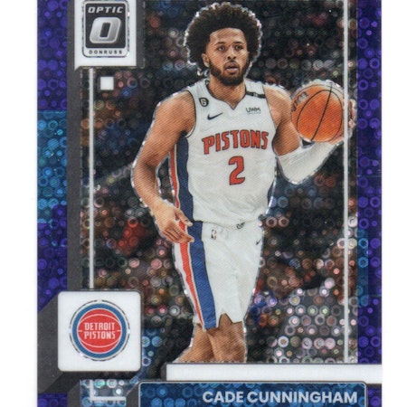 2022-23 Donruss Optic Fast Break Purple #92 Cade Cunningham (200-X177-NBAPISTONS)