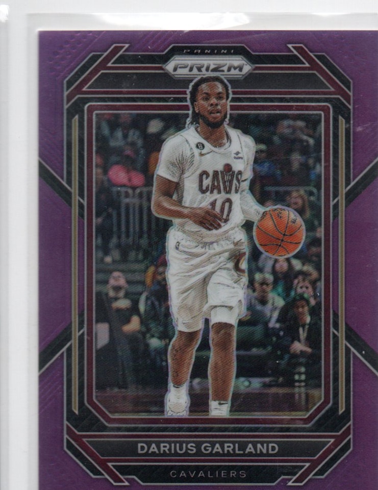 2022-23 Panini Prizm Prizms Purple #75 Darius Garland (50-X173-NBACAVALIERS)