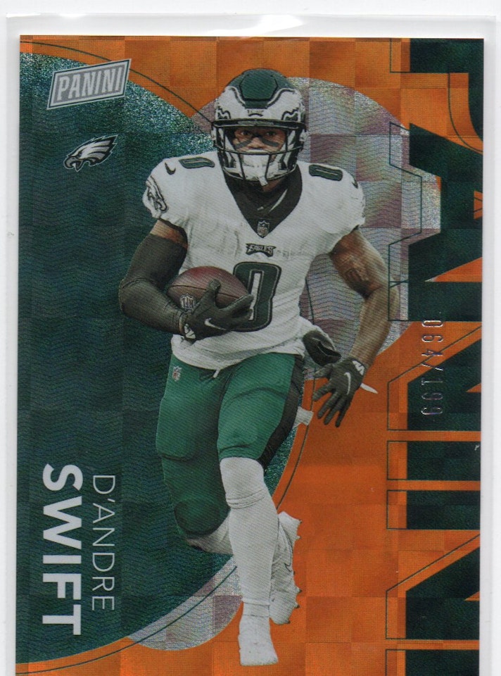 2023 Panini National Convention Orange #19 D'Andre Swift (50-X175-NFLEAGLES)