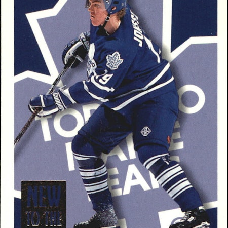 1995-96 Topps New To The Game #9NG Kenny Jonsson (12-A8-MAPLELEAFS)