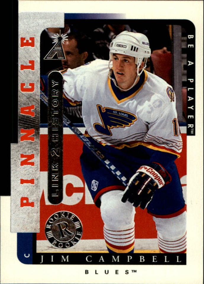 1996-97 Be A Player Link to History #7A Jim Campbell (10-A9-BLUES)