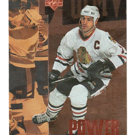 1996-97 Upper Deck Power Performers #P15 Chris Chelios (10-A9-BLACKHAWKS)