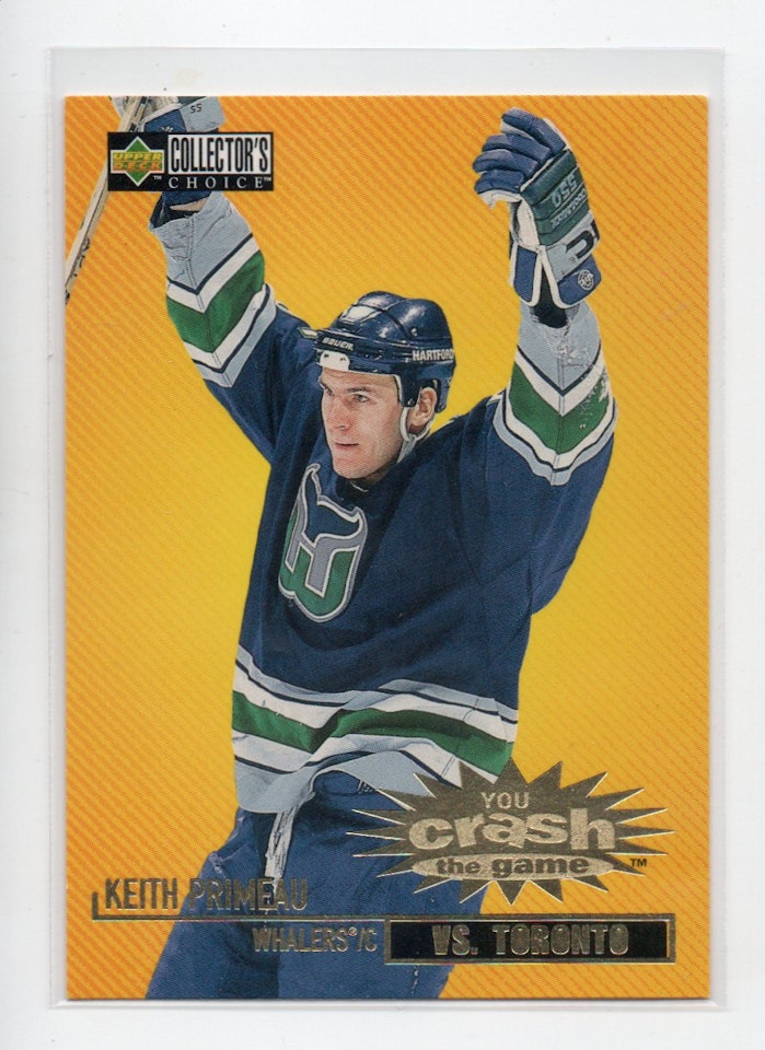 1997-98 Collector's Choice Crash the Game #C6C Keith Primeau TOR L (10-A9-WHALERS)