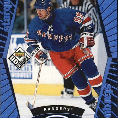 1998-99 UD Choice StarQuest Blue #SQ1 Wayne Gretzky (20-448x3-RANGERS)