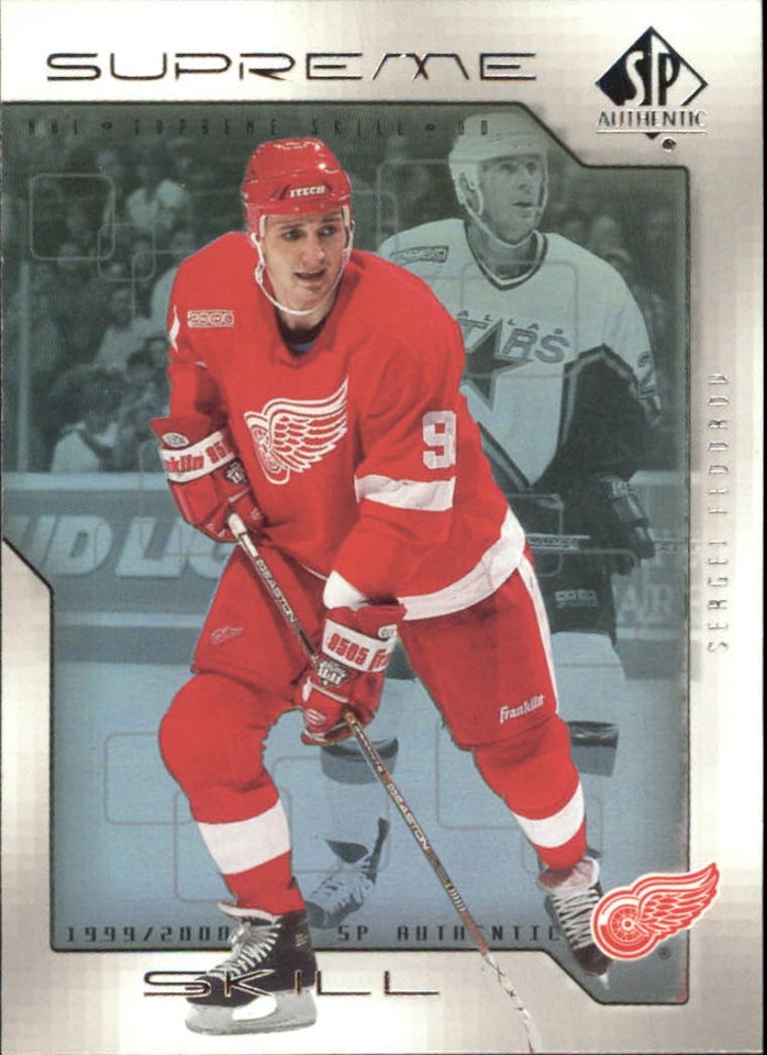 1999-00 SP Authentic Supreme Skill #SS5 Sergei Fedorov (12-A10-REDWINGS)