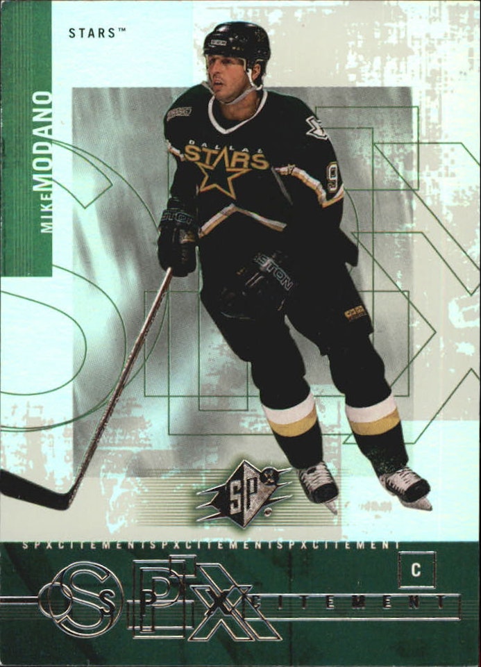 2000-01 SPx SPXcitement #X5 Mike Modano (12-A10-NHLSTARS)