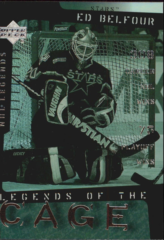 2000-01 Upper Deck Legends of the Cage #LC5 Ed Belfour (20-453x6-NHLSTARS)