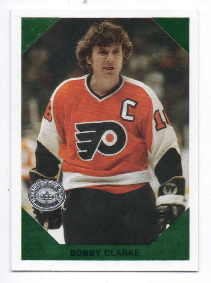 2001-02 Greats of the Game Retro Collection #10 Bobby Clarke (10-A4-FLYERS)