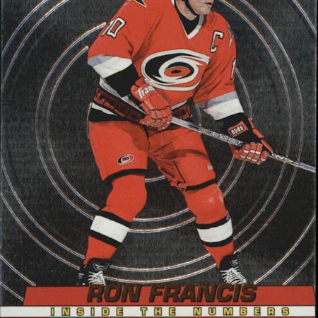 2002-03 Pacific Heads Up Inside the Numbers #6 Ron Francis (10-454x6-HURRICANES)