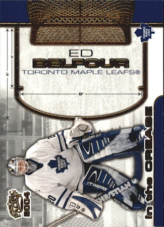 2003-04 Pacific In the Crease #11 Ed Belfour (10-452x7-MAPLE LEAFS)