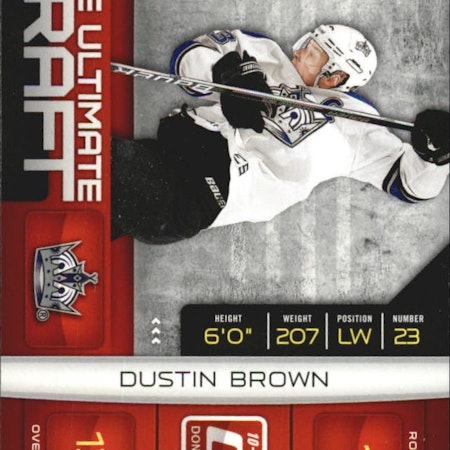 2010-11 Donruss The Ultimate Draft #11 Dustin Brown (15-A7-NHLKINGS)