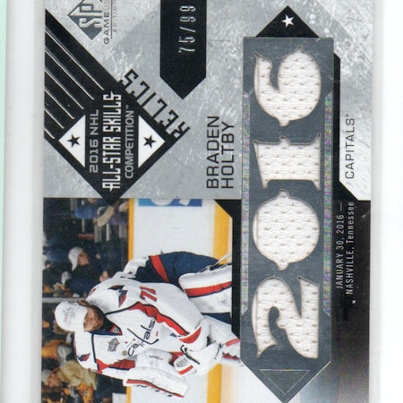 2016-17 SP Game Used All Star Skills Relic Blends #ASBBH Braden Holtby (60-A6-CAPITALS)