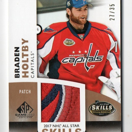 2017-18 SP Game Used '17 All Star Skills Fabrics Patch #ASBH Braden Holtby (300-A1-CAPITALS)