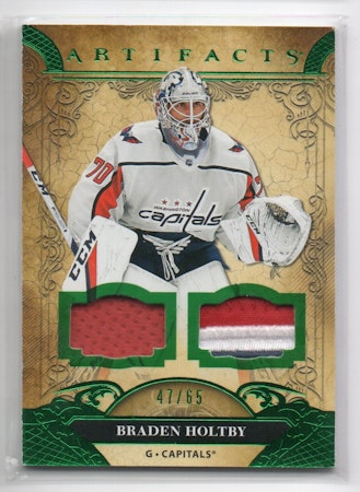 2020-21 Artifacts Materials Emerald #81 Braden Holtby (200-A1-CAPITALS)