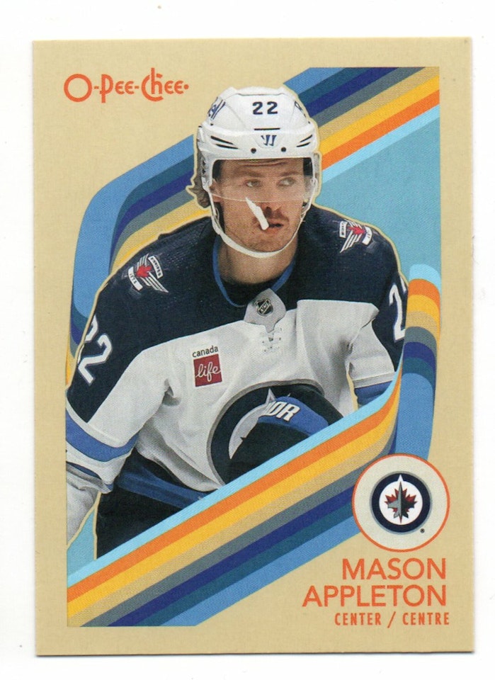 2023-24 O-Pee-Chee Retro #437 Mason Appleton (10-A13-NHLJETS)