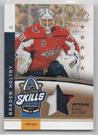 2020-21 SP Game Used '20 NHL All Star Skills Fabrics Patch #ASVBH Braden Holtby (200-A1-CAPITALS)
