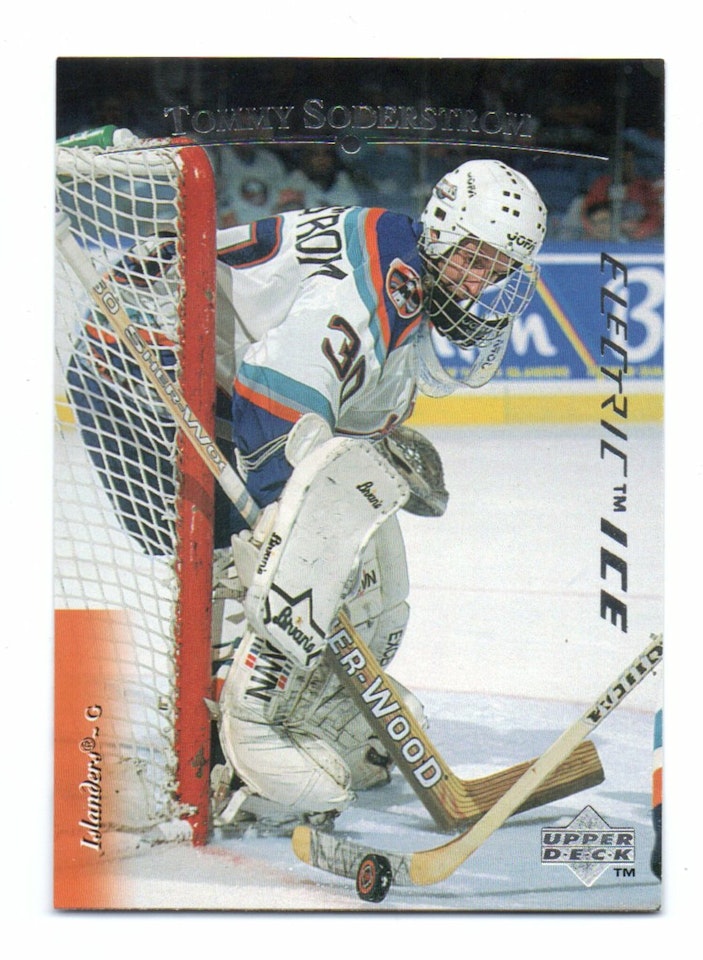 1995-96 Upper Deck Electric Ice #313 Tommy Soderstrom (15-B10-ISLANDERS)