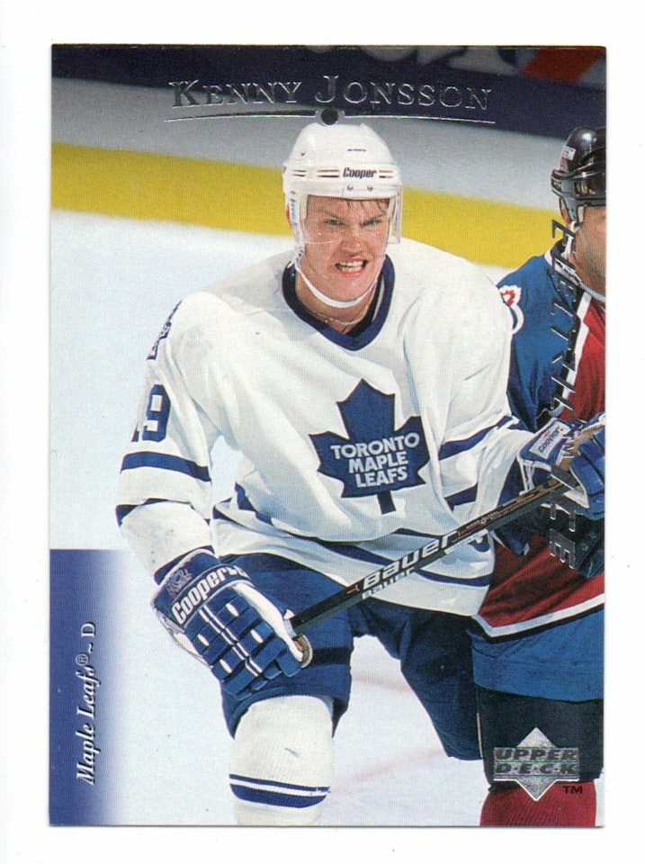 1995-96 Upper Deck Electric Ice #463 Kenny Jonsson (20-B15-MAPLELEAFS)