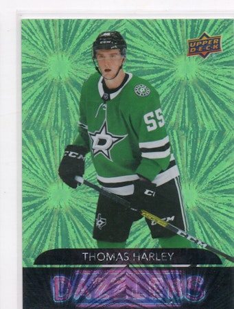 2020-21 Upper Deck Dazzlers Green #DZ66 Thomas Harley (10-A15-NHLSTARS)
