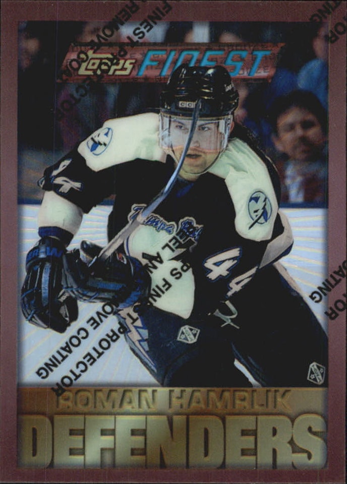 1995-96 Finest Refractors #93 Roman Hamrlik B (25-B14-LIGHTNING)