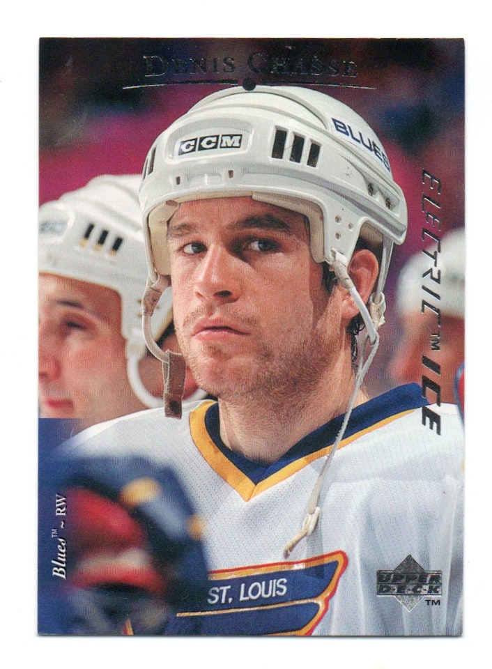 1995-96 Upper Deck Electric Ice #416 Denis Chasse (10-B15-BLUES)
